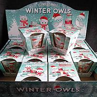 Свечи ароматизированные в стакане BARTEK Winter Owls