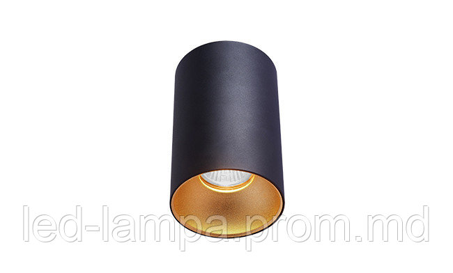 Светильник/корпус master LED, IP20, потолочный, накладной, алюминиевый, чёрный матовый, Gold, 1xGU10 - фото 1 - id-p10519150