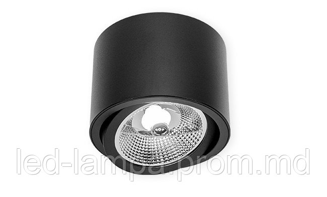 Потолочный светильник/корпус, master LED, под лампу AR111, накладной, поворотный, алюминий, матовый белый - фото 1 - id-p10519154