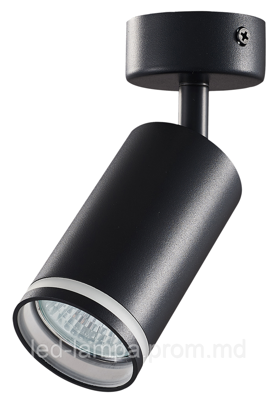 Потолочный светильник/корпус, master LED, поворотный, круглый, алюминий, матовый чёрный, 1хGU10, Ring - фото 1 - id-p10519160