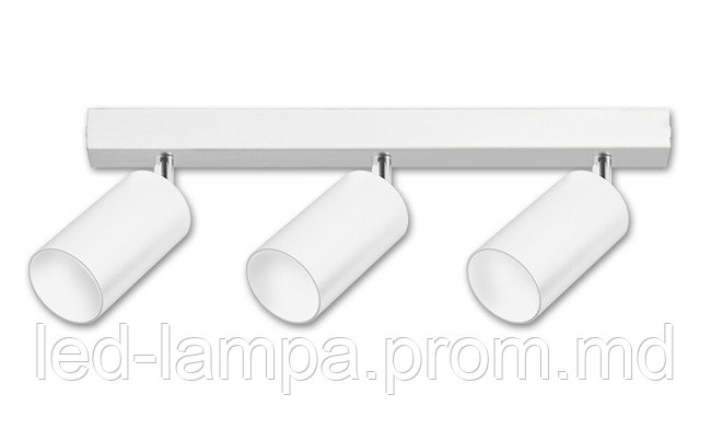 Потолочный светильник/корпус, master LED, накладной, поворотный, круглый, алюминий, 3хGU10, Bardo movable x3 - фото 1 - id-p10519190