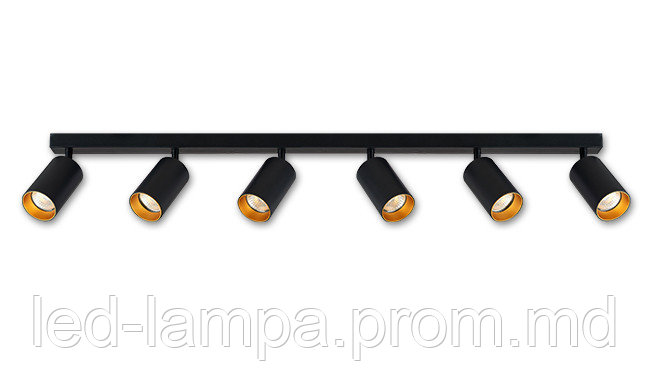 Потолочный светильник/корпус, master LED, накладной, поворотный, круглый, алюминий, 6хGU10, LED Eris - фото 1 - id-p10519220