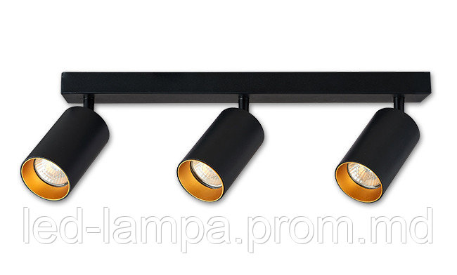 Потолочный светильник/корпус, master LED, накладной, поворотный, круглый, алюминий, 3хGU10, LED Eris - фото 1 - id-p10519223