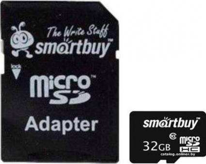 Smart Buy microSDHC Class 10 32GB (SB32GBSDCL10-01) - фото 1 - id-p10447275