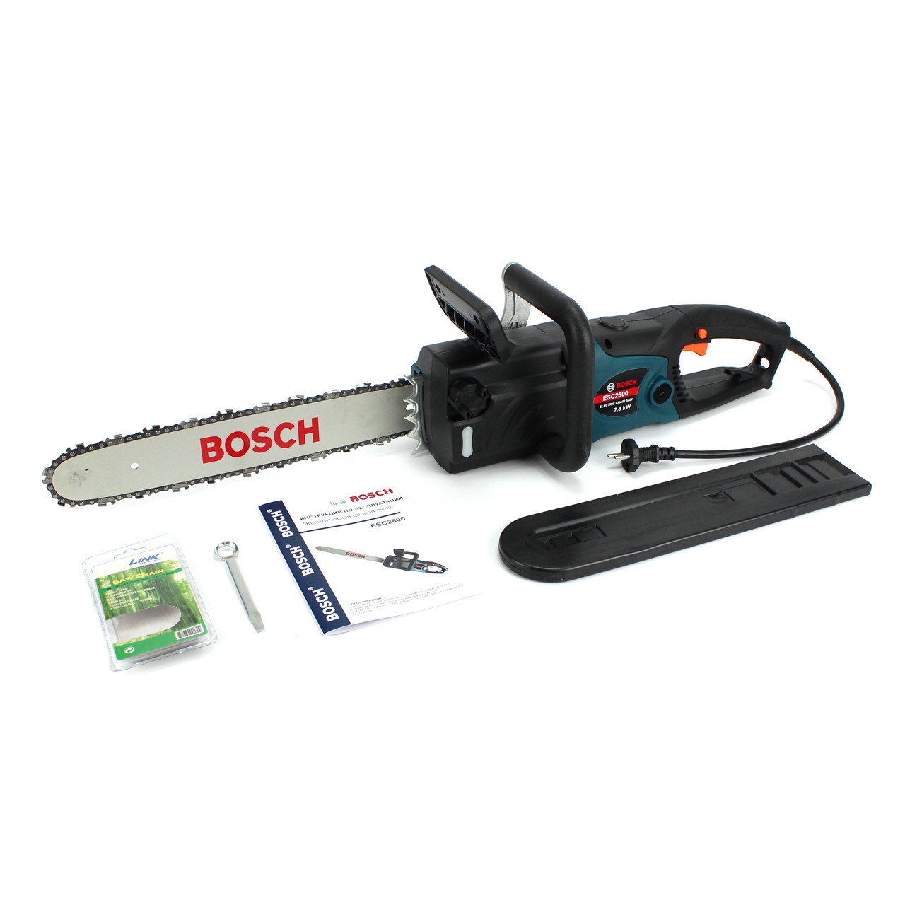 Электрическая цепная пила Bosch ESC2800 (шина 40 см, 2.8 кВт). Электропила бош - фото 1 - id-p10455306