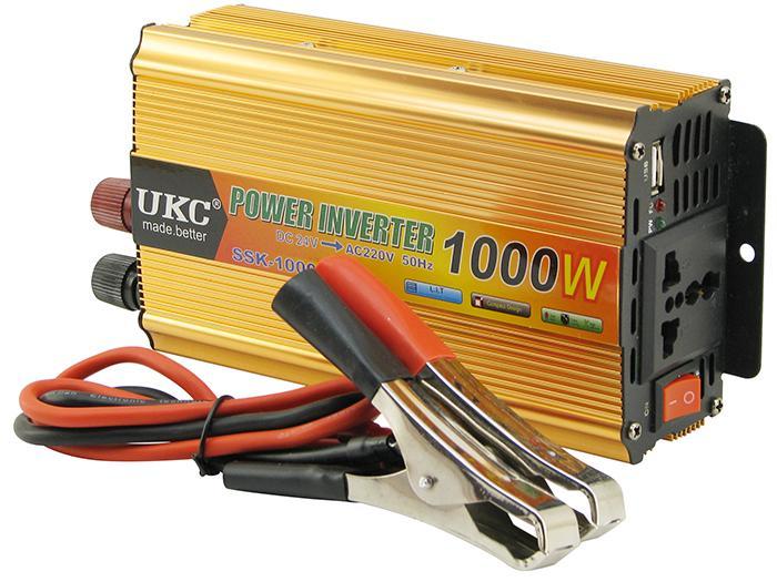 Преобразователь напряжения 12/220 UKC SSK-1000W (инвертор 12/220В 1000Вт) - фото 1 - id-p8117606