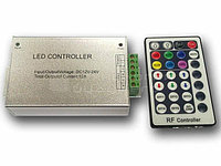 RGB-LED контроллер RF с ПДУ (28 кнопок). 144-288 Вт.