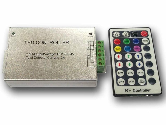 RGB-LED контроллер RF с ПДУ (28 кнопок). 144-288 Вт. - фото 1 - id-p83429