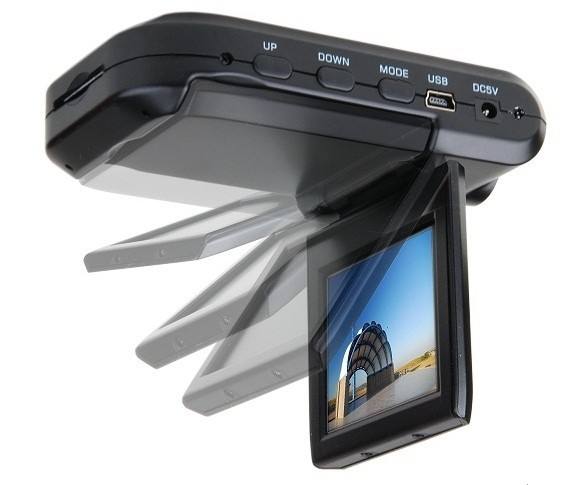Автомобильный видеорегистратор 720HD с экраном угол обзора 140°, 2,5'' TFT дисплей - фото 1 - id-p10939
