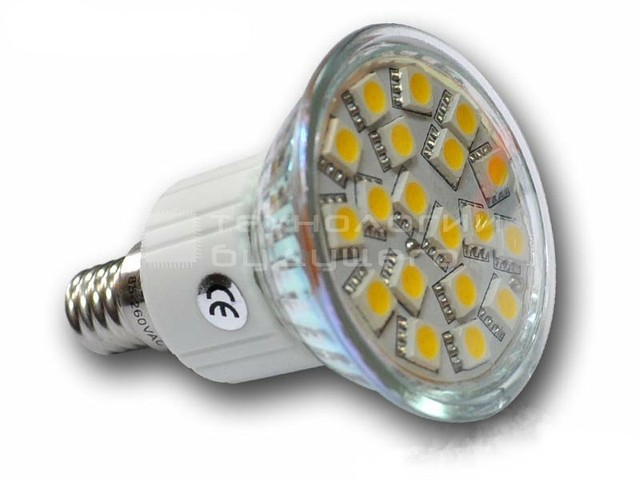 Светодиодная лампа LED-E14 19 SLT5050 3W 220V SPOT - 3 Вт. - фото 1 - id-p85479