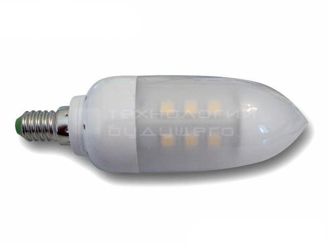 Светодиодная лампа LED-E14 21 SLT5050 4,2W 220V CANDLE - 4.2 Вт, 290-340 Lm. - фото 1 - id-p85482