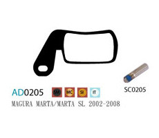 Колодки дисковые ASHIMA AD0205-SM-S w/screw - фото 1 - id-p1820327