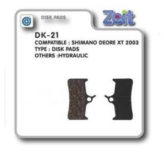 Колодки дисковые Zeit DK-21 - фото 1 - id-p1820673