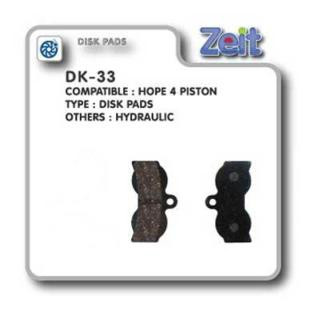 Колодки дисковые Zeit DK-33 - фото 1 - id-p1820679