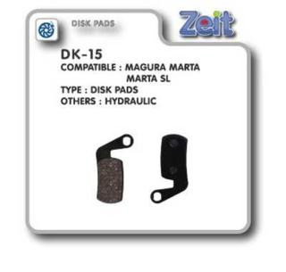 Колодки дисковые Zeit DK-15 - фото 1 - id-p1820671