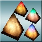 Солевая лампа, светильник «Пирамида египетская» 5-6 кг.