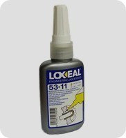 Фиксатор вал-втулка LOXEAL 53-11, средняя прочность, зазор 0,12 мм, t-55/+150°C, 50 мл