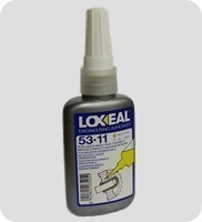 Фиксатор вал-втулка LOXEAL 53-11, средняя прочность, зазор 0,12 мм, t-55/+150°C, 50 мл - фото 1 - id-p1915457
