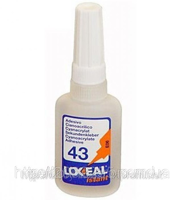 Моментальный клей LOXEAL ISTANT-43S, для кислотных поверхностей и пористых материалов, 20 мл - фото 1 - id-p1915487