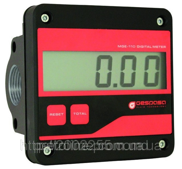 Електронний лічильник MGE 110 для дизельного пального та масла, 5-110 л/хв, +/-0,5%, Іспанія - фото 1 - id-p1915690