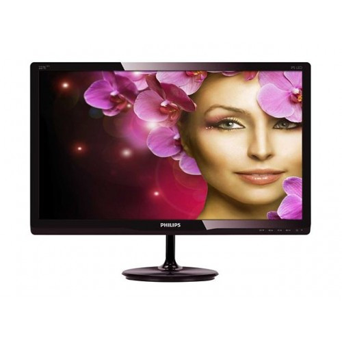 Монитор 21.5" "PHILIPS" IPS LED 227E4QHAD Glossy Black - фото 1 - id-p1979051