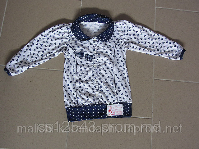 Блуза для девочки, одежда для девочек, детский трикотаж, украинский трикотаж - фото 1 - id-p1996563