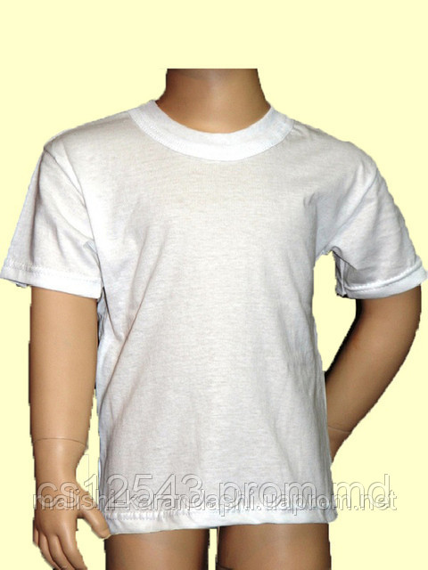 Белая футболка, детские футболки, футболки оптом - фото 1 - id-p1996631