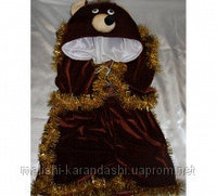 Карнавальный костюм "Медведь" (велюр), новогодние костюмы