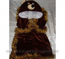 Карнавальный костюм "Медведь" (велюр), новогодние костюмы - фото 1 - id-p1996647