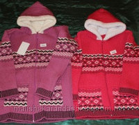 Кофта "Мех" для девочек, детские свитера, свитера для детей, детский свитер