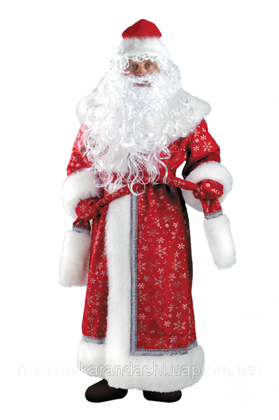 Костюм Деда Мороза, новогодние костюмы, костюмы для сказки, взрослые новогодние костюмы - фото 1 - id-p1996696