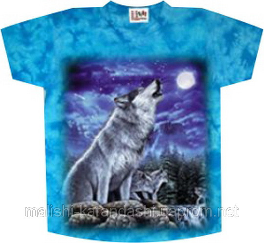Детская 3д футболка Волк, футболки оптом, детские футболки, прикольные футболки - фото 1 - id-p1996806