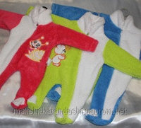 Махровый комбинезон , детские комбинезоны, одежда для новорожденных