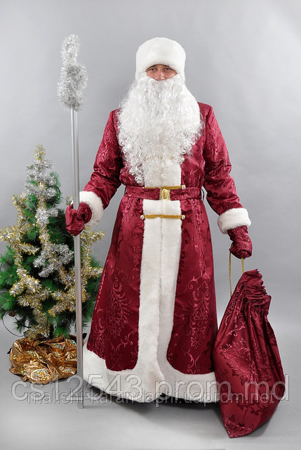 Костюм Деда Мороза, новогодние костюмы, костюмы для сказки, взрослые новогодние костюмы - фото 1 - id-p1996749