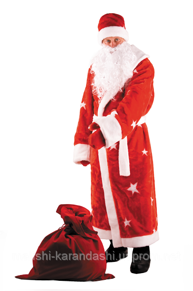 Костюм Деда Мороза, новогодние костюмы, костюмы для сказки, взрослые новогодние костюмы - фото 1 - id-p1996757