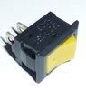Выключатель KCD5-101, без подсветки 220V, желтый (2ноги), 250V (ON-OFF) супер малый