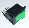 Выключатель KCD5-101, без подсветки 220V, зеленый (2ноги), 250V (ON-OFF) супер малый