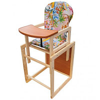 Стол-стульчик для кормления деревянный "Мася" 2 в 1