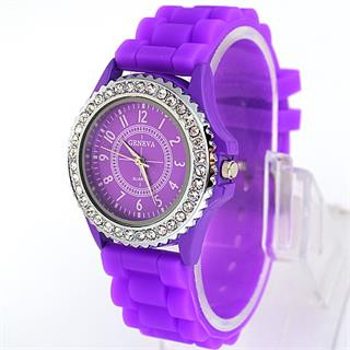 Часы Cristal фиолетовые - фото 1 - id-p2117020