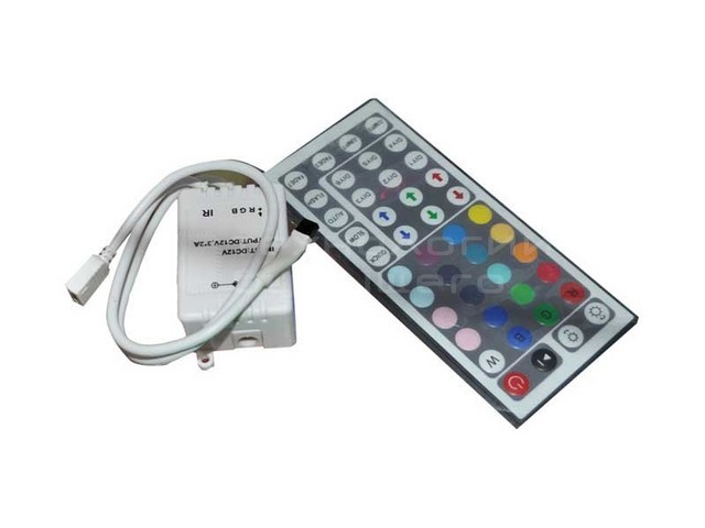 RGB-LED контроллер с IR ПДУ, 72 W (44 кнопки). - фото 1 - id-p12847