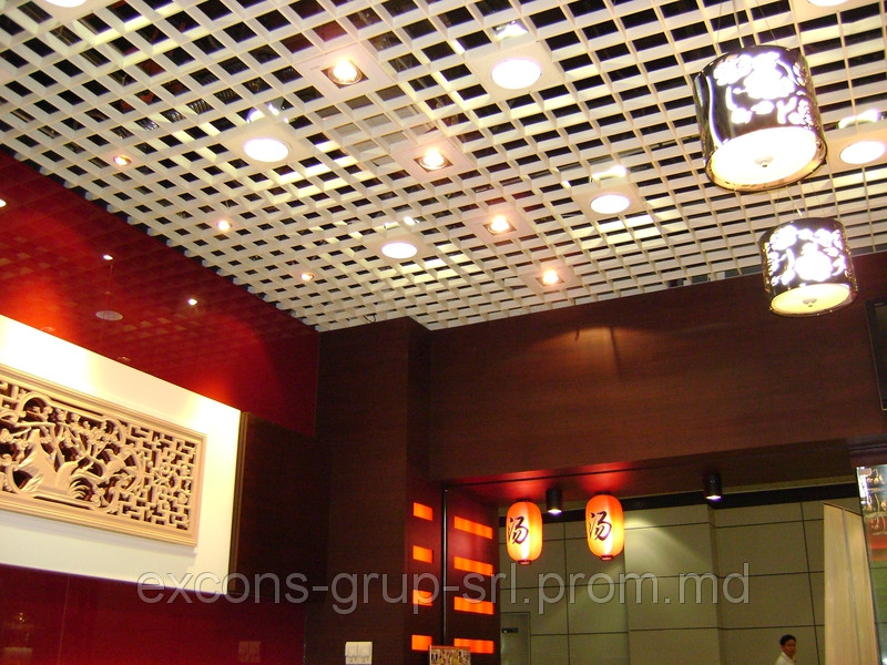 Металлический подвесной потолок Griliato (Грильято) для кафе - фото 1 - id-p2152823