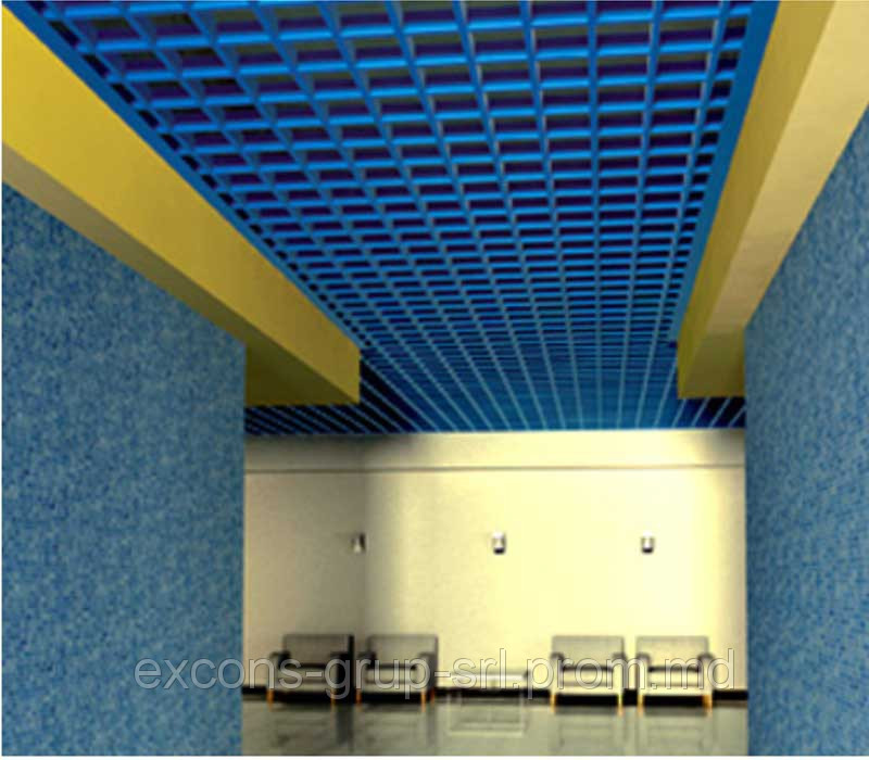 Металлический подвесной потолок Griliato (Грильято) для коммерческих помещений - фото 1 - id-p2152826