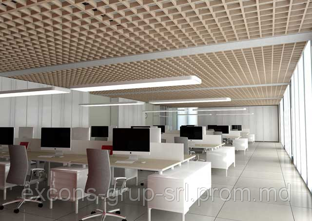 Металлический подвесной потолок Griliato (Грильято) для офисов - фото 1 - id-p2152839