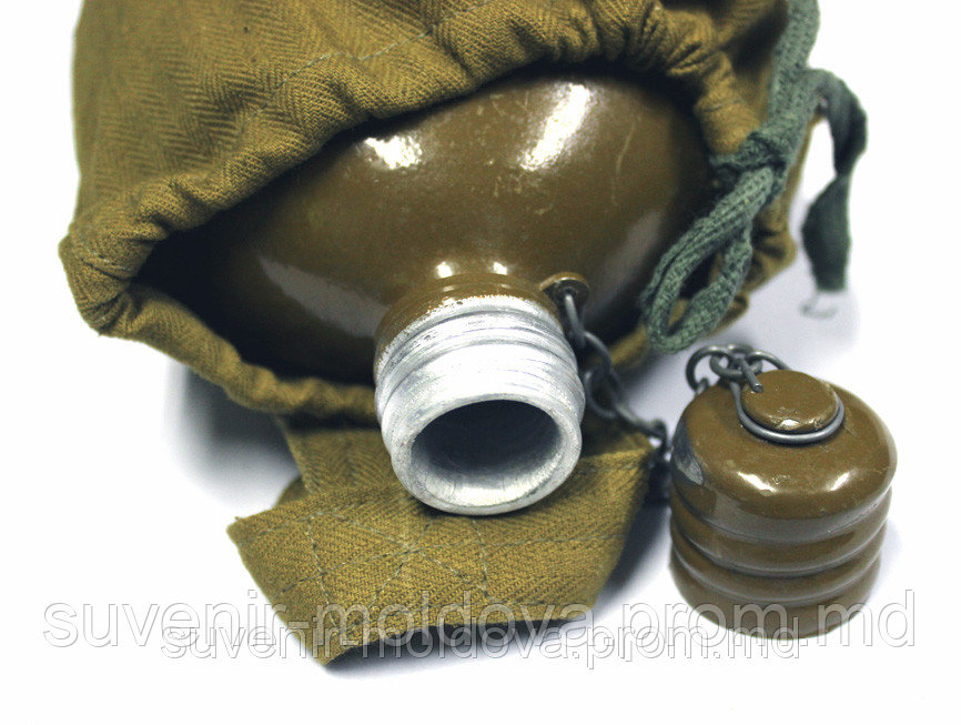 Фляга армейская (солдатская) 1960-80г. с чехлом - фото 1 - id-p2153366