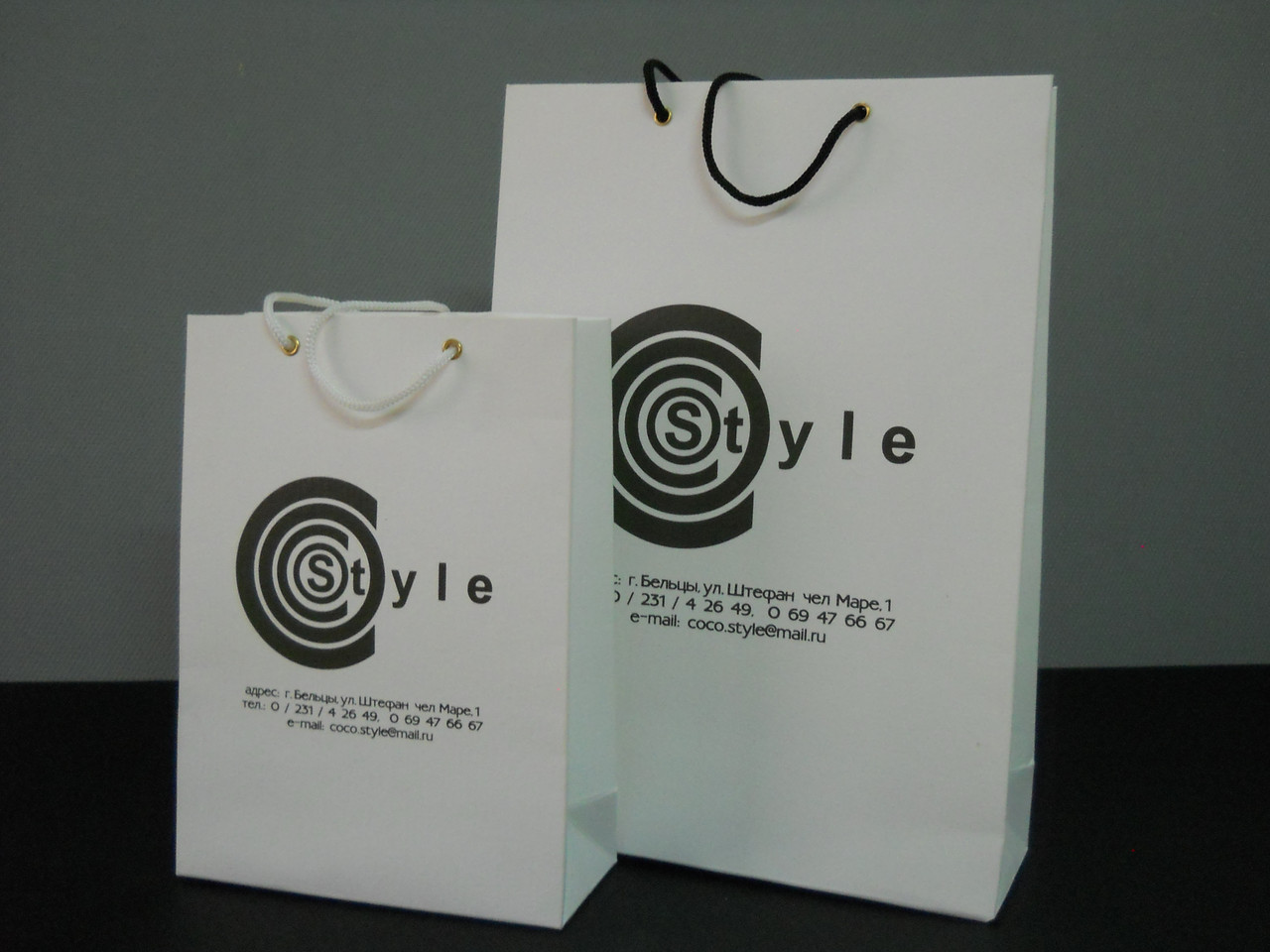 Изготовление бумажных пакетов с нанесением логотипа (от 22 леев) - фото 1 - id-p72220
