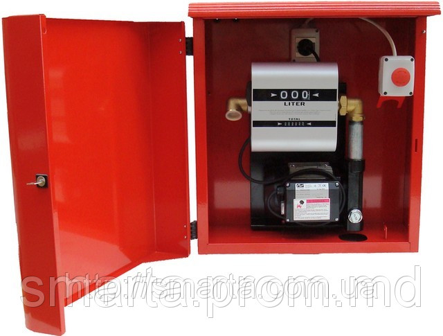 Топливораздаточная мини заправка для топлива в металлическом ящике ARMADILLO 12-60, 60 л/мин - фото 1 - id-p2331942