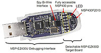 EZ430-F2013 Эмулятор со съемной отладочной платой в виде USB стика
