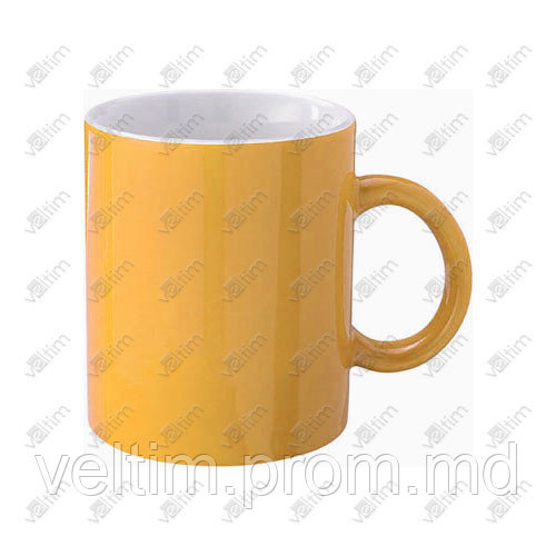 Чашки керамические желтые - фото 1 - id-p2378010