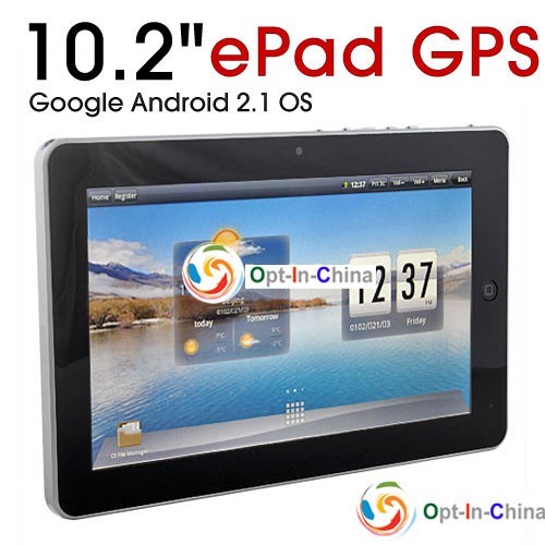 10.2» ePad WiFi + Google Android + GPS + Веб-камера - фото 1 - id-p14390
