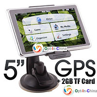 Тонкий 5» GPS навигатор MP3, MP4-плеер, 2Гб карта